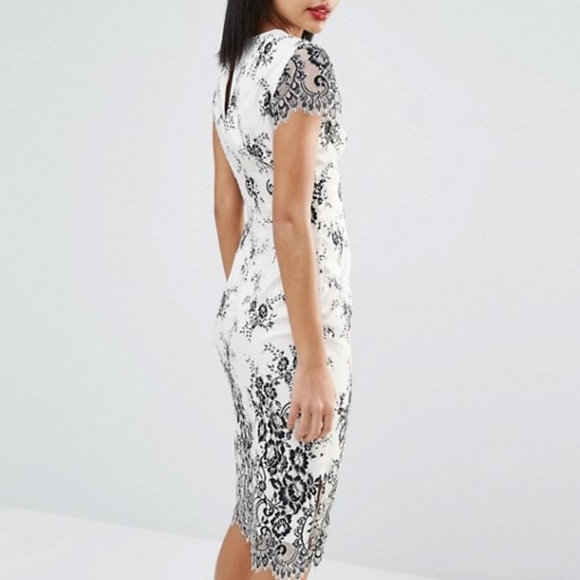 French Connection Rosalie Lace Midi Dress - Picture 6 of 13